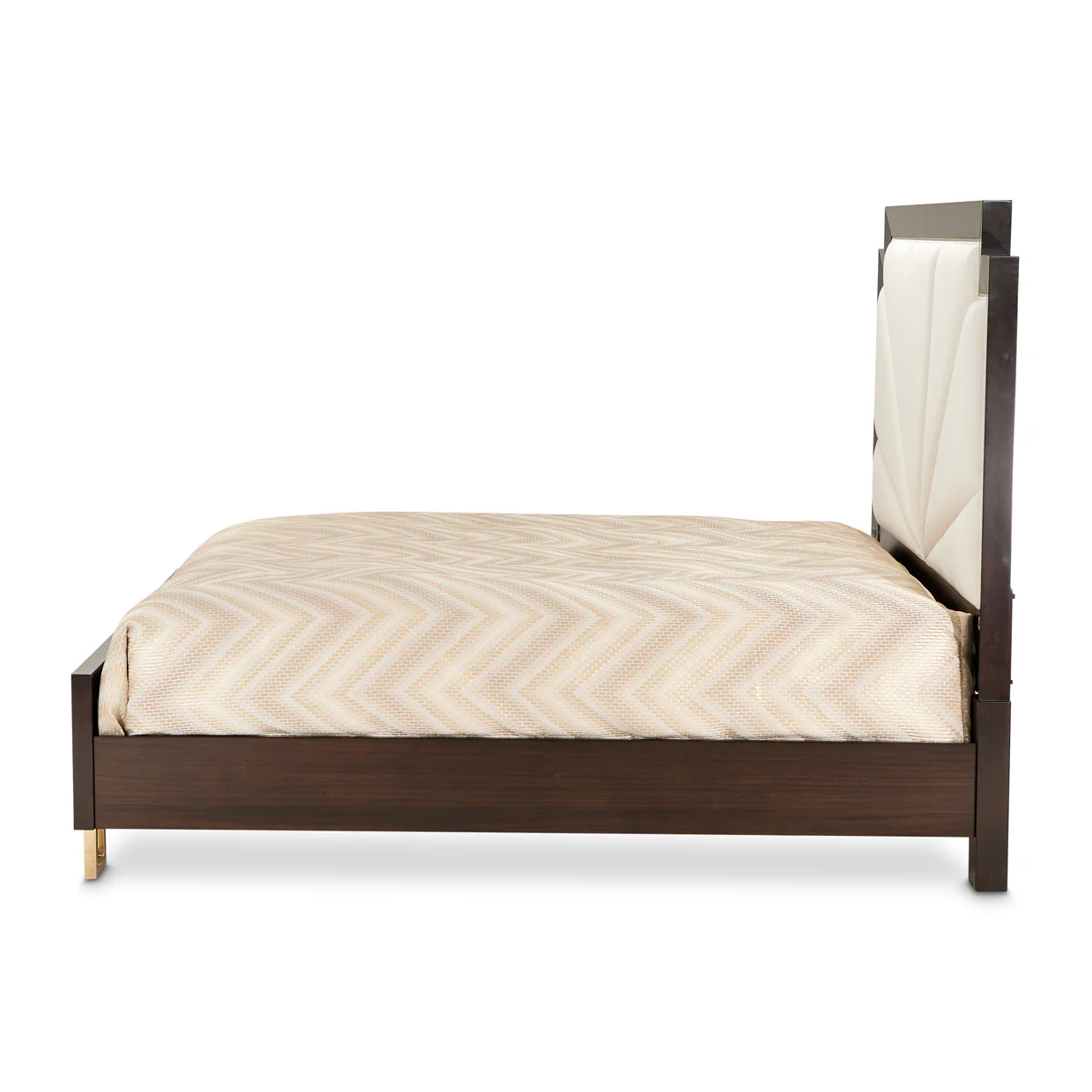 Michael Amini Belmont Place Upholstered Bed - Espresso - Image 2