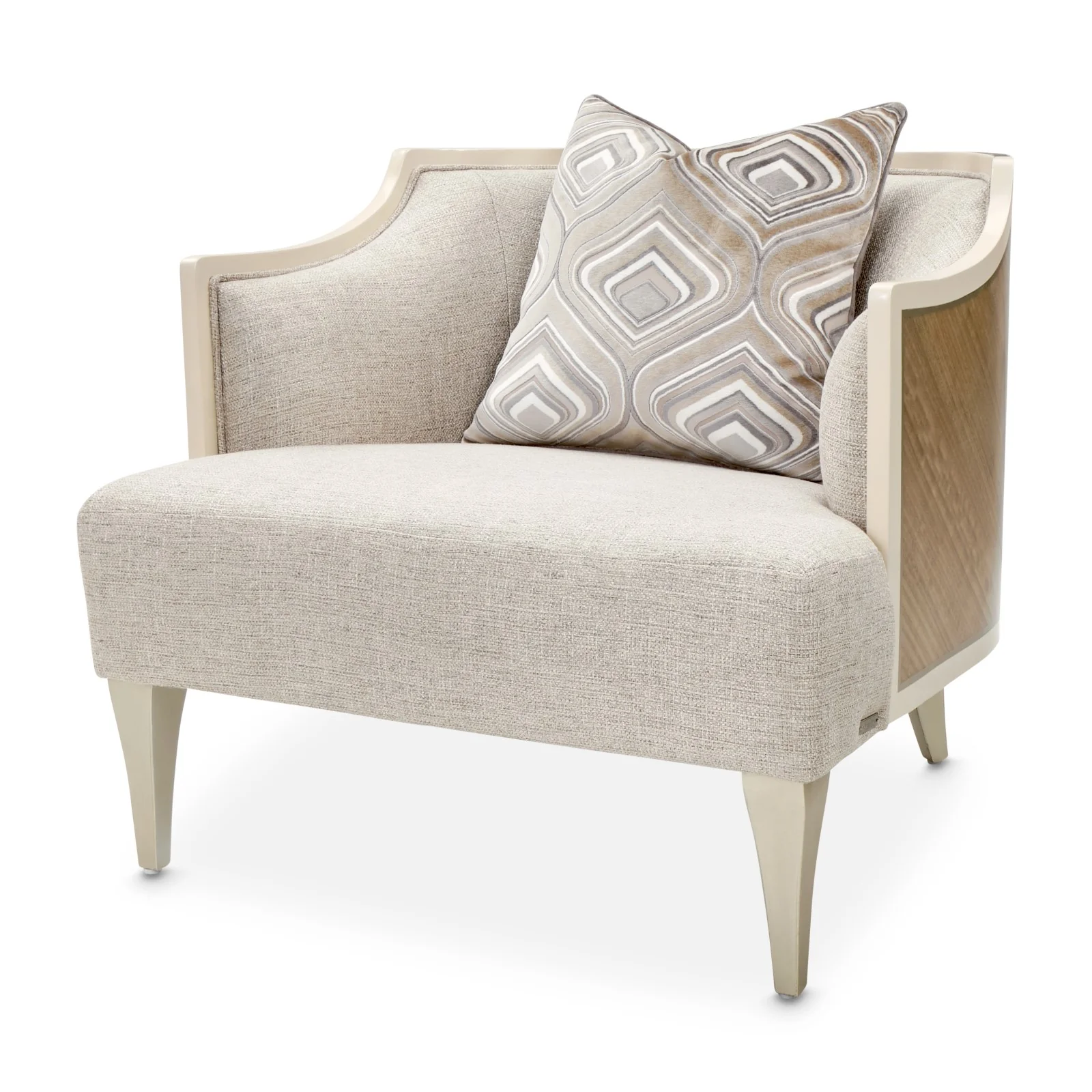Michael Amini Camden Court Accent Chair - Flax/Pearl - Image 14