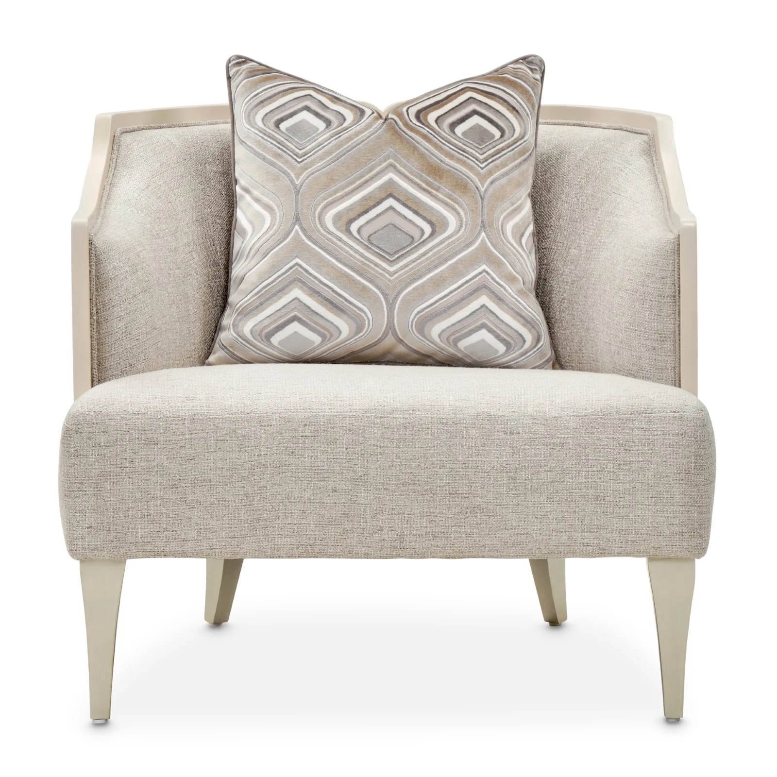 Michael Amini Camden Court Accent Chair - Flax/Pearl - Image 2
