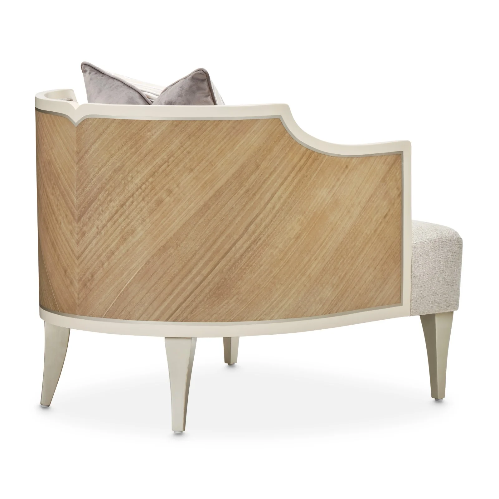 Michael Amini Camden Court Accent Chair - Flax/Pearl - Image 5