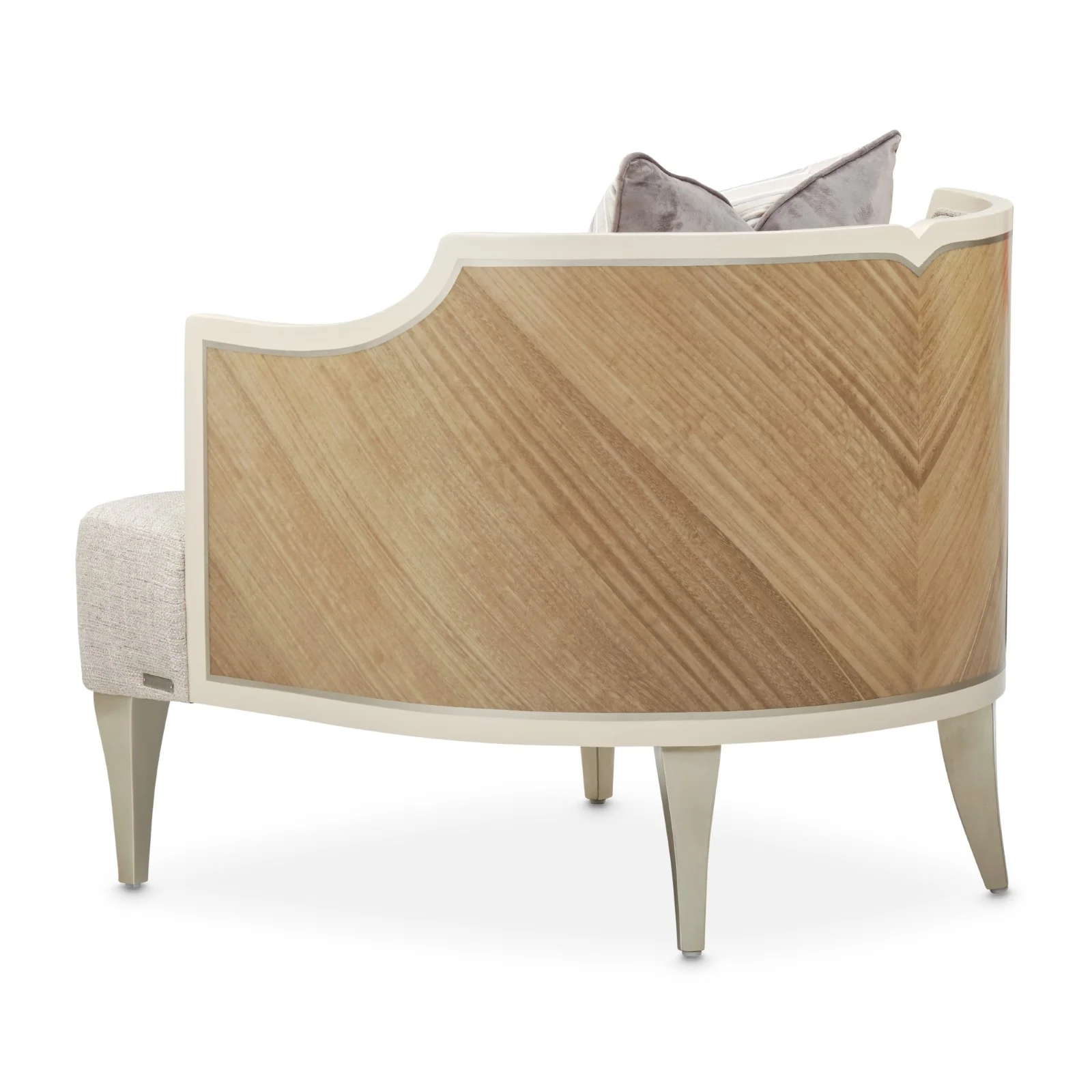 Michael Amini Camden Court Accent Chair - Flax/Pearl - Image 6