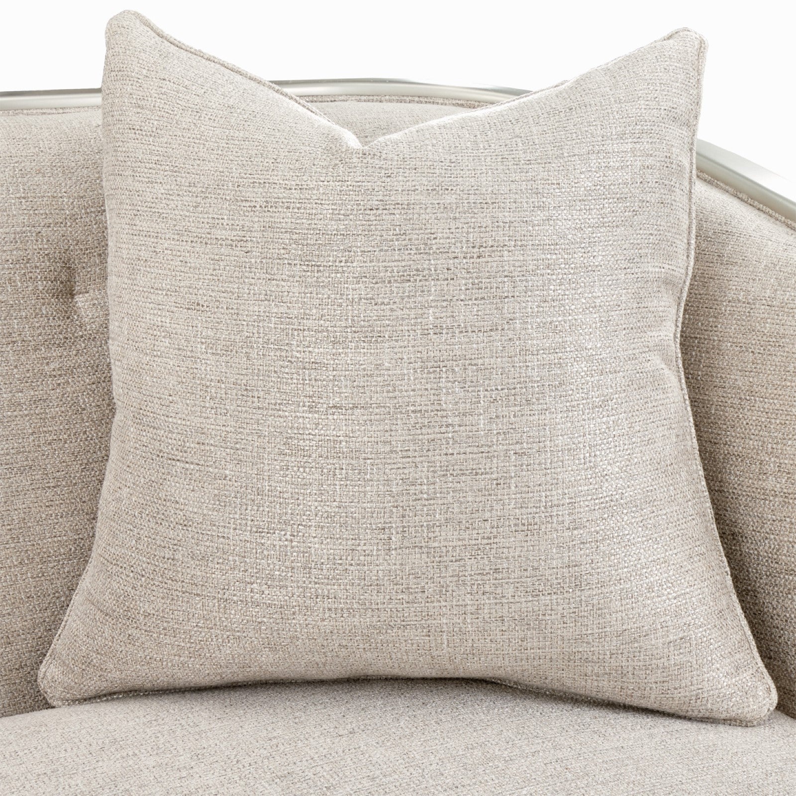 Michael Amini Camden Court Sofa - Flax/Platinum - Image 14