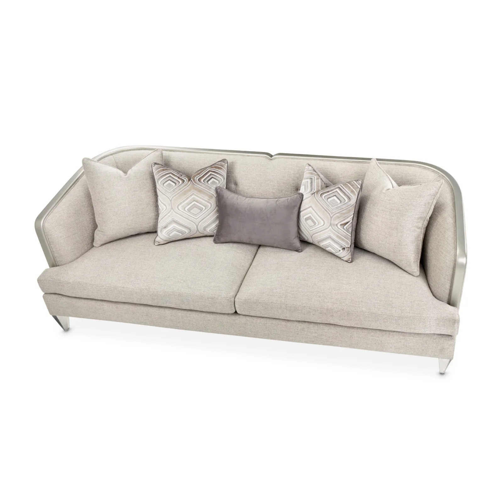 Michael Amini Camden Court Sofa - Flax/Platinum - Image 17