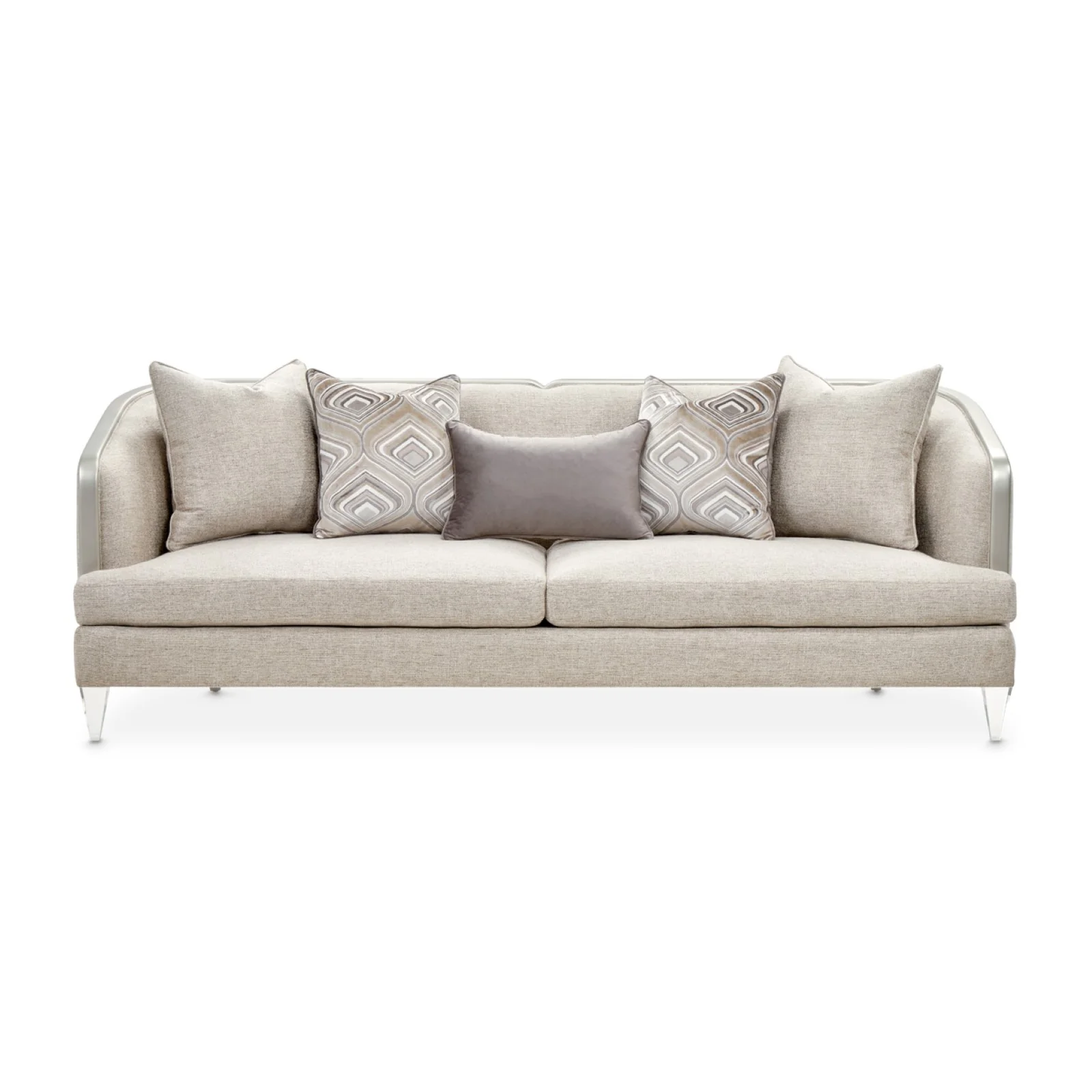 Michael Amini Camden Court Sofa - Flax/Platinum - Image 2