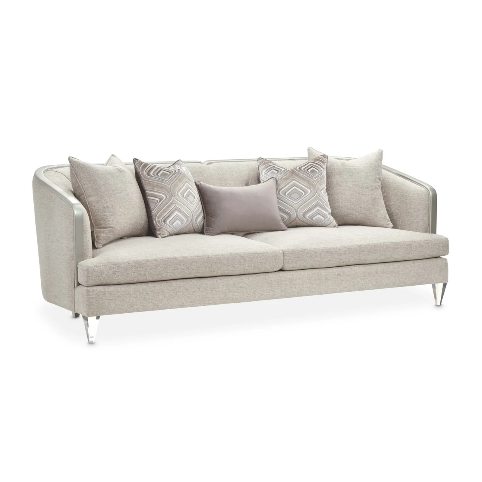 Michael Amini Camden Court Sofa - Flax/Platinum - Image 3