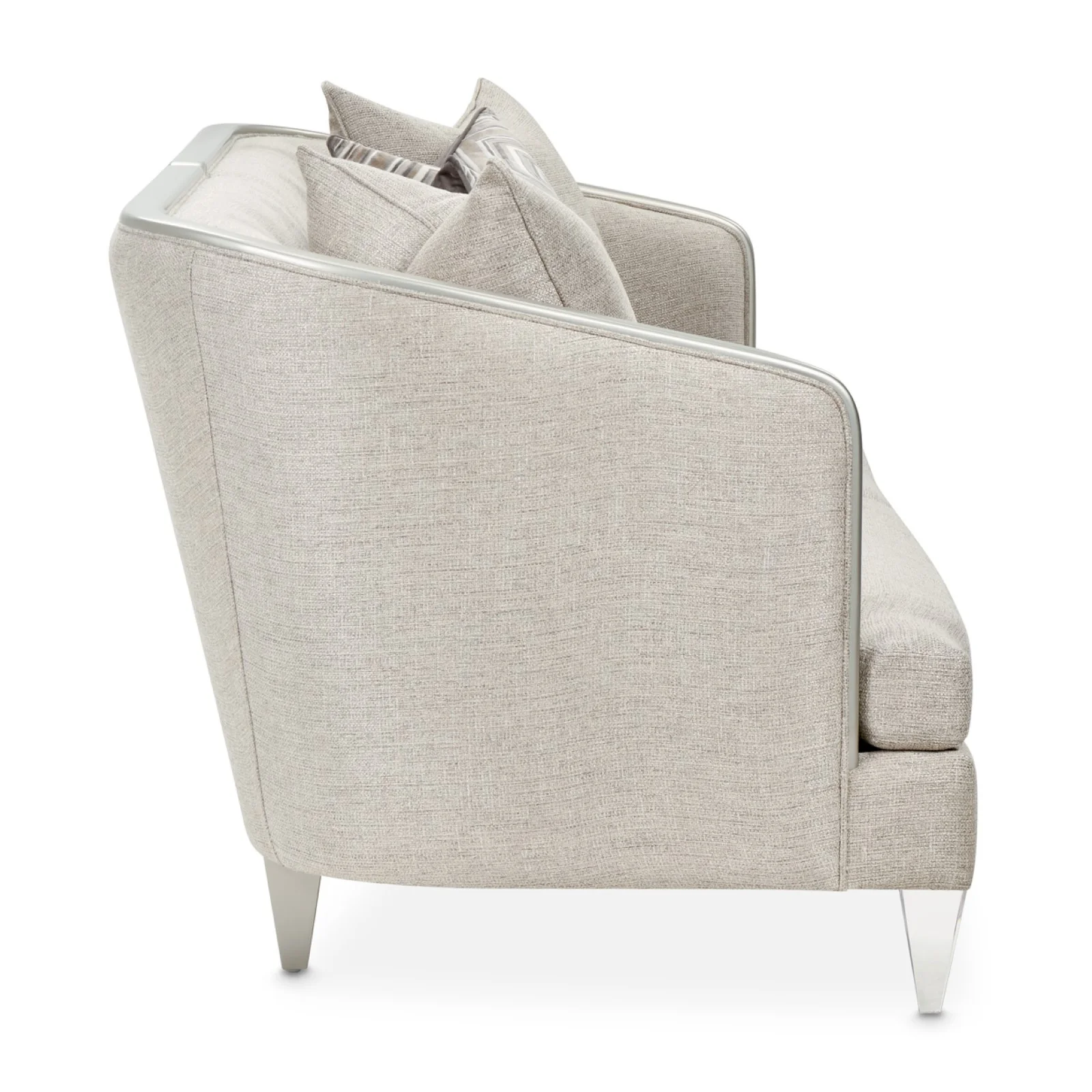 Michael Amini Camden Court Sofa - Flax/Platinum - Image 4