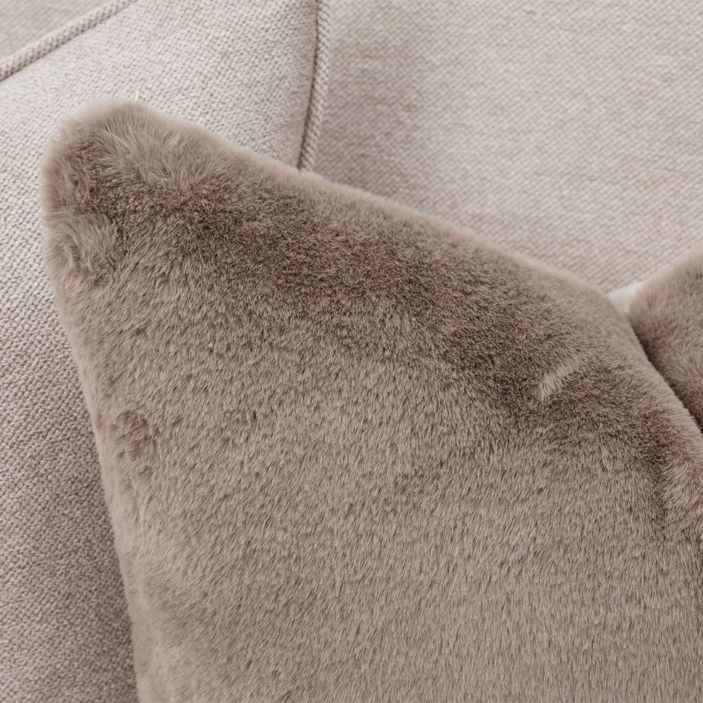 Michael Amini Camellia Field 3-Piece Chenille Sofa - Linen/Warm Pecan - Image 14