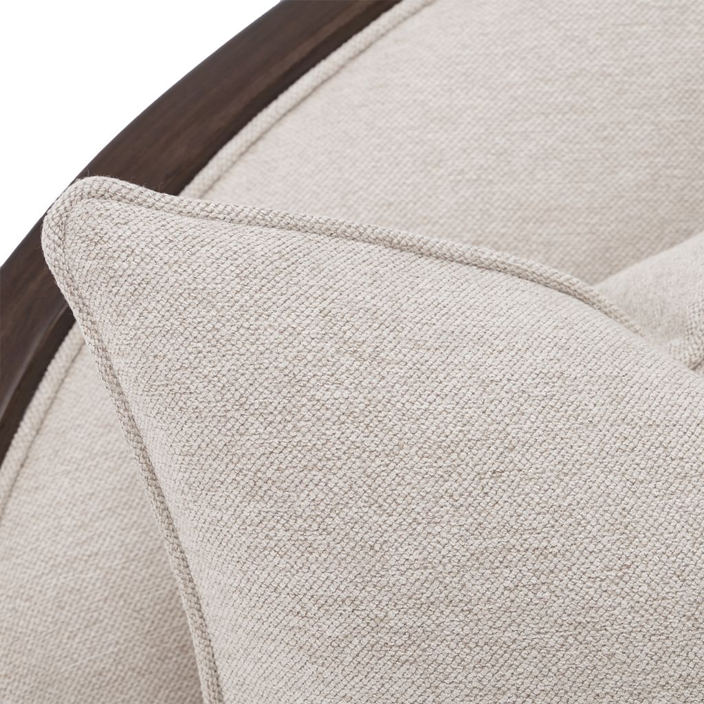 Michael Amini Camellia Field 3-Piece Chenille Sofa - Linen/Warm Pecan - Image 15