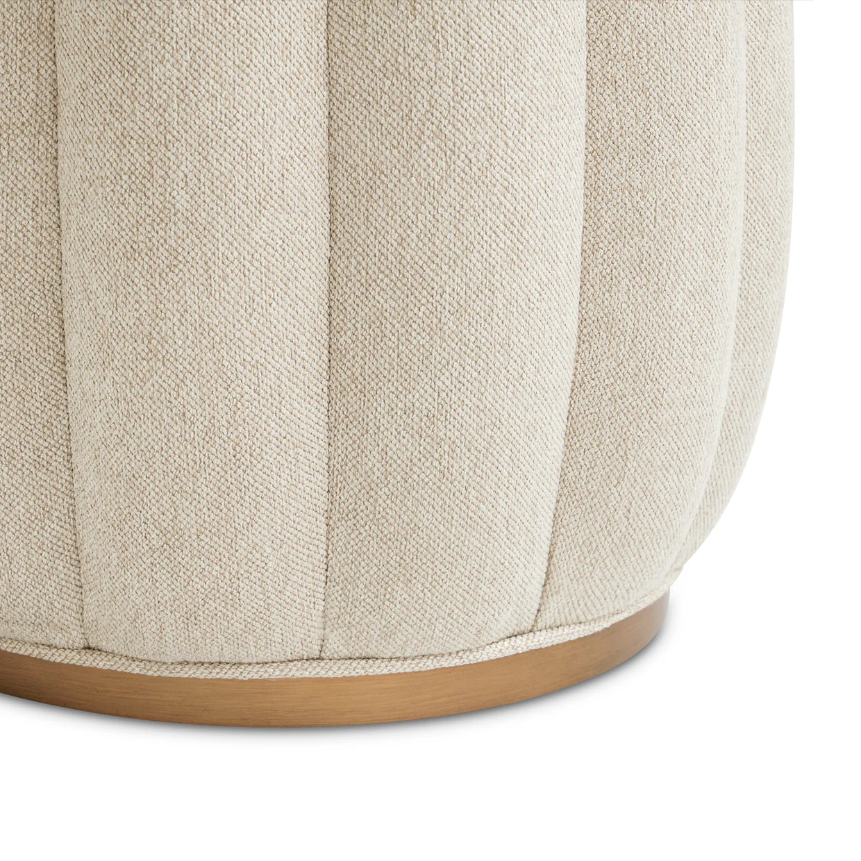 Michael Amini Camellia Field Camellia Field Round Bench Warm Pecan - Image 4