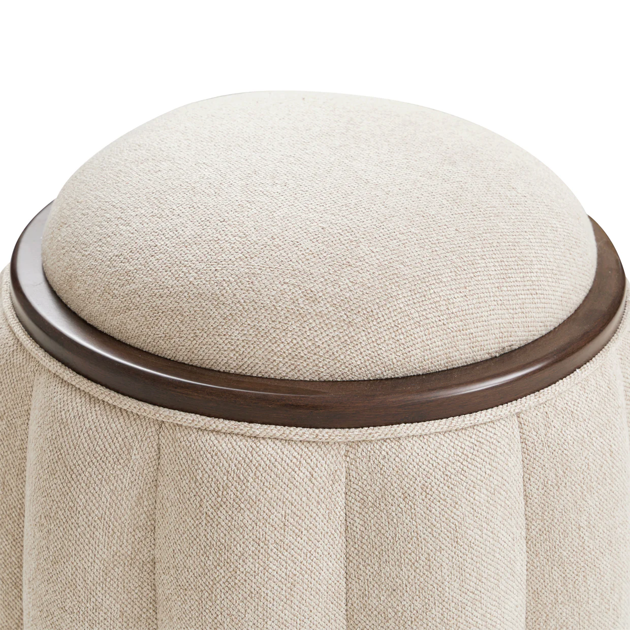 Michael Amini Camellia Field Camellia Field Round Bench Warm Pecan - Image 5