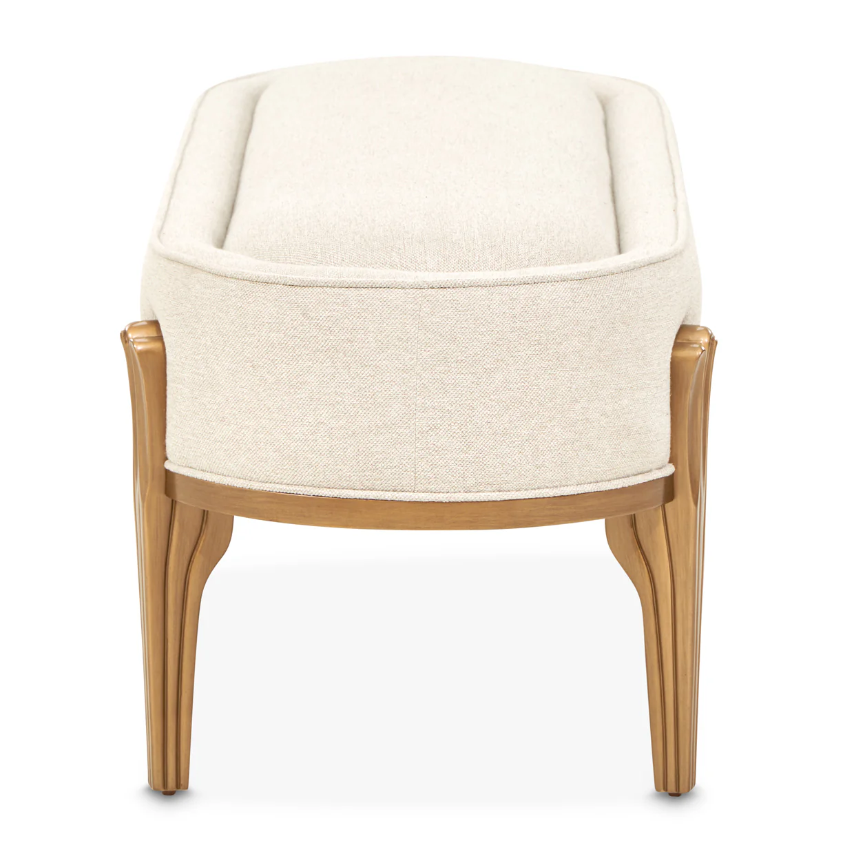 Michael Amini Camellia Field Caramel Accent Bench - Image 5
