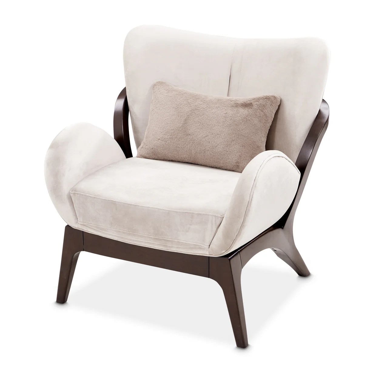 Michael Amini Camellia Field Caramel Accent Chair Ivory Caramel - Image 10