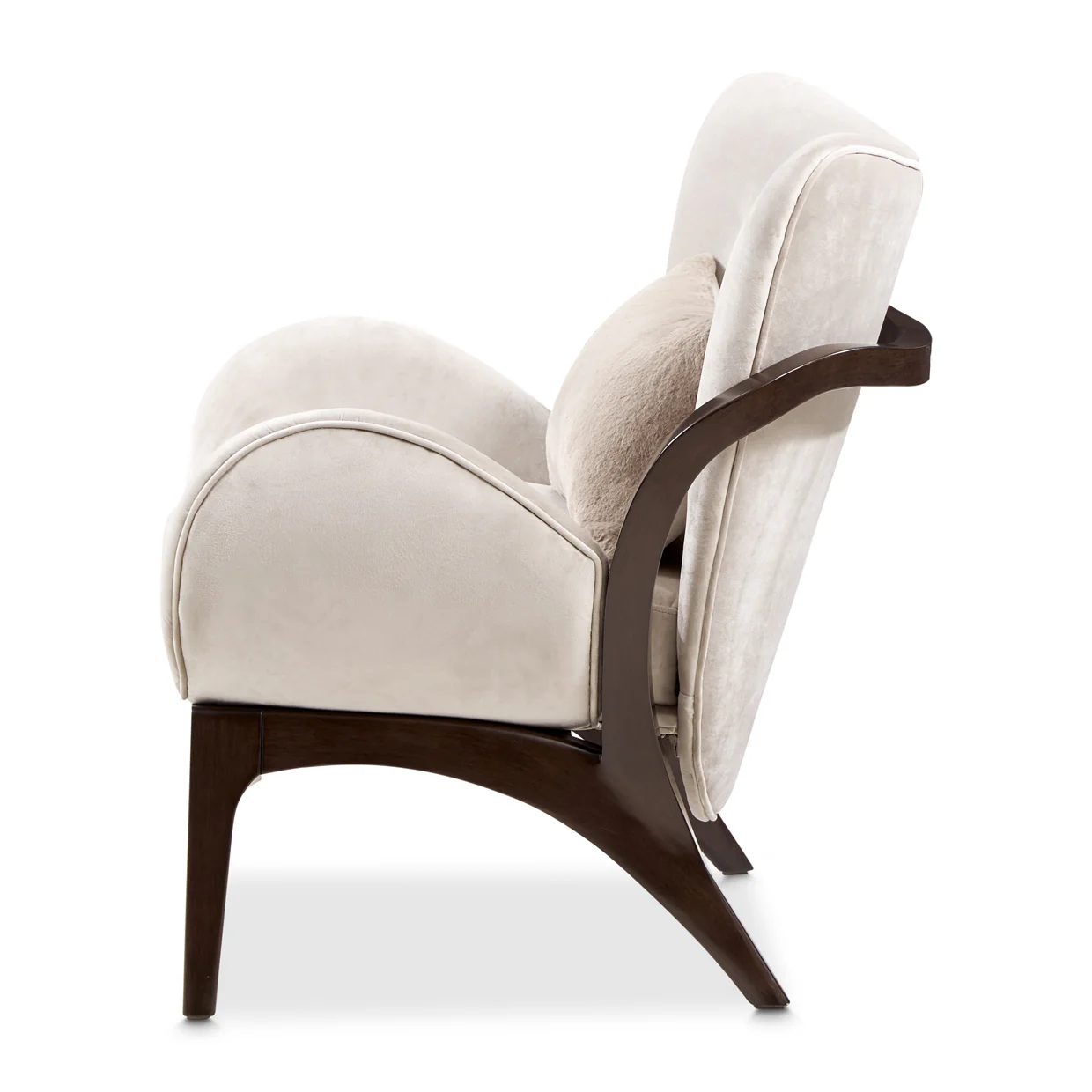 Michael Amini Camellia Field Caramel Accent Chair Ivory Caramel - Image 11