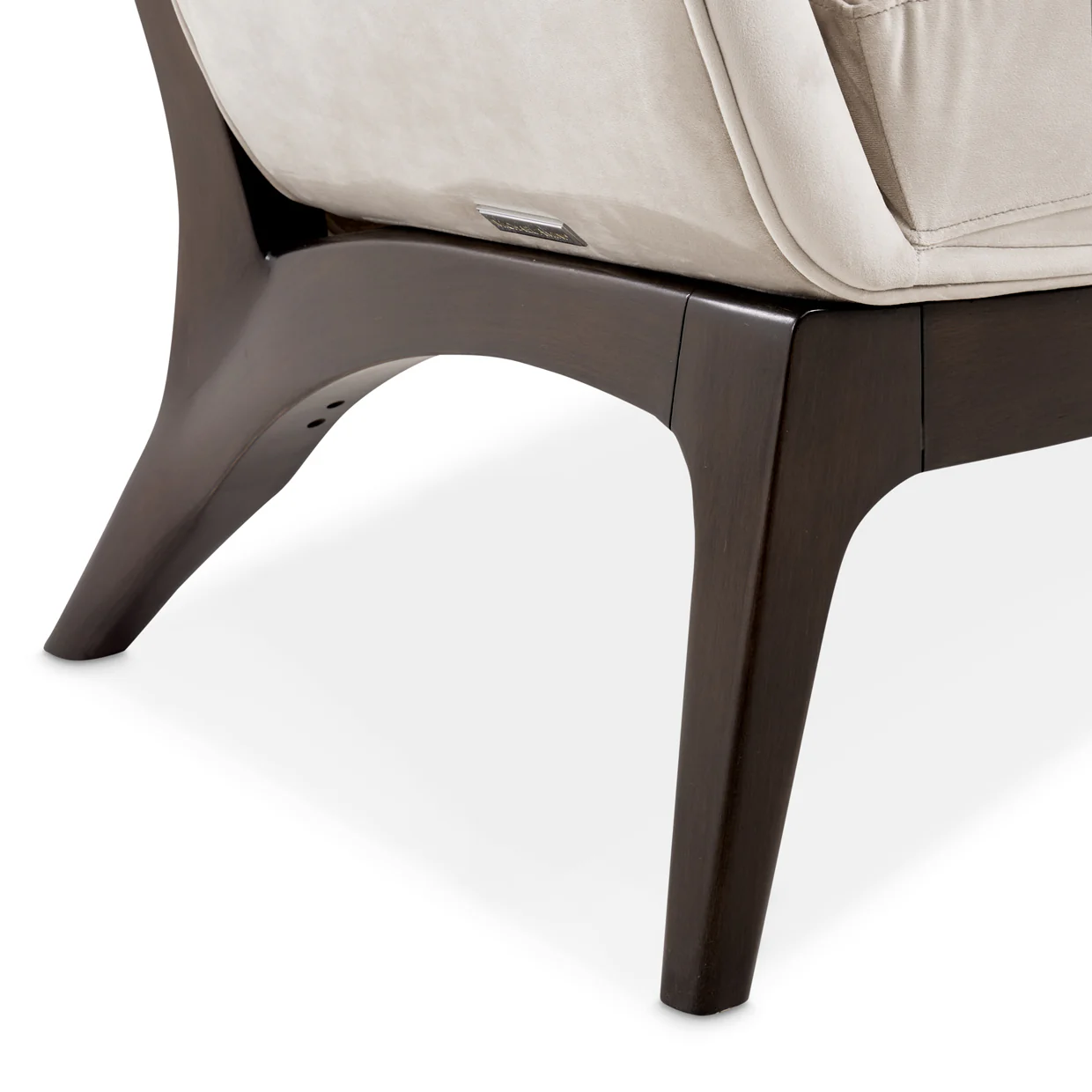 Michael Amini Camellia Field Caramel Accent Chair Ivory Caramel - Image 6