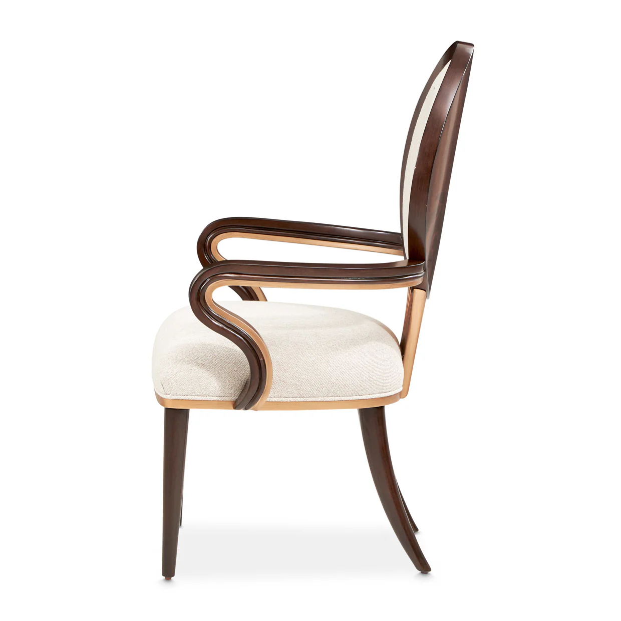 Michael Amini Camellia Field Caramel Arm Chair - Image 10