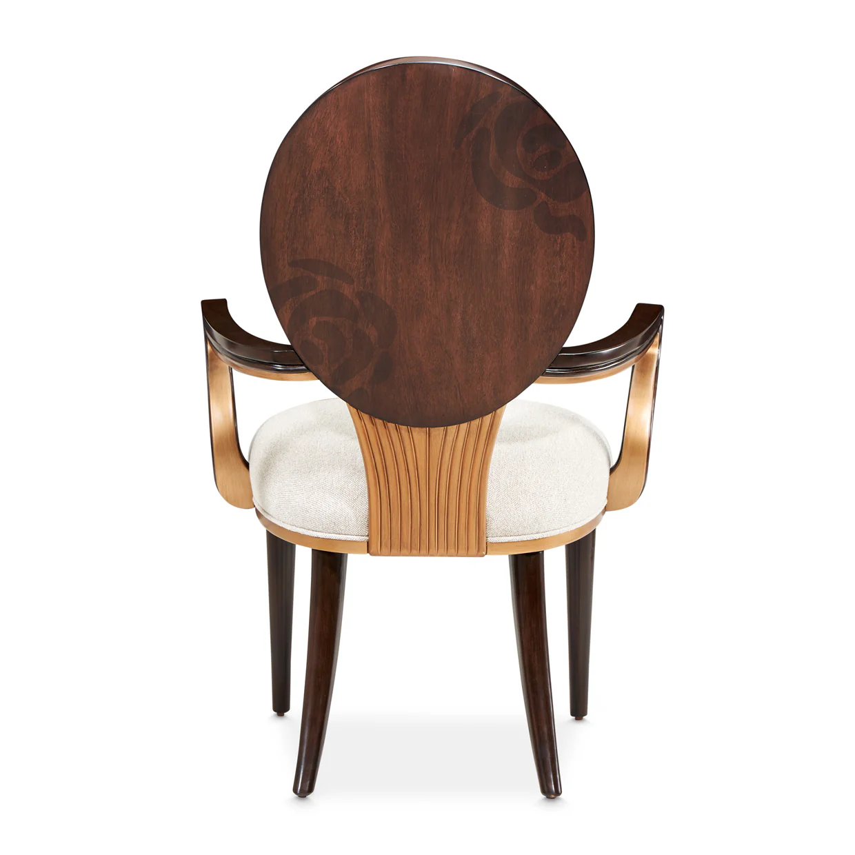 Michael Amini Camellia Field Caramel Arm Chair - Image 12