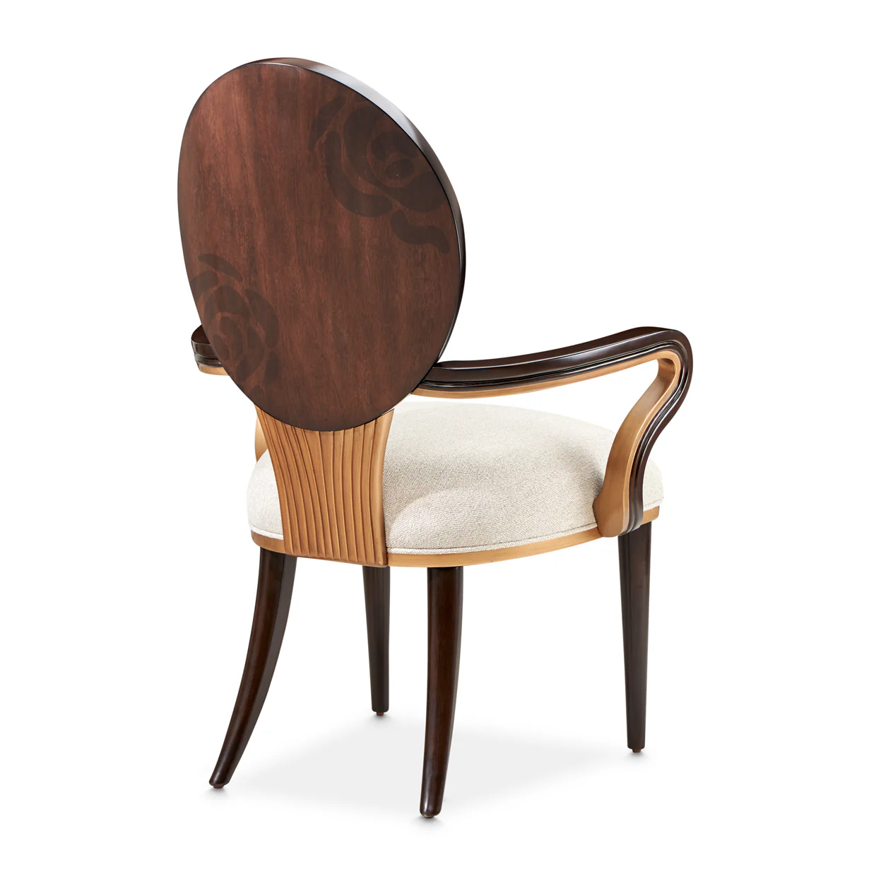 Michael Amini Camellia Field Caramel Arm Chair - Image 13
