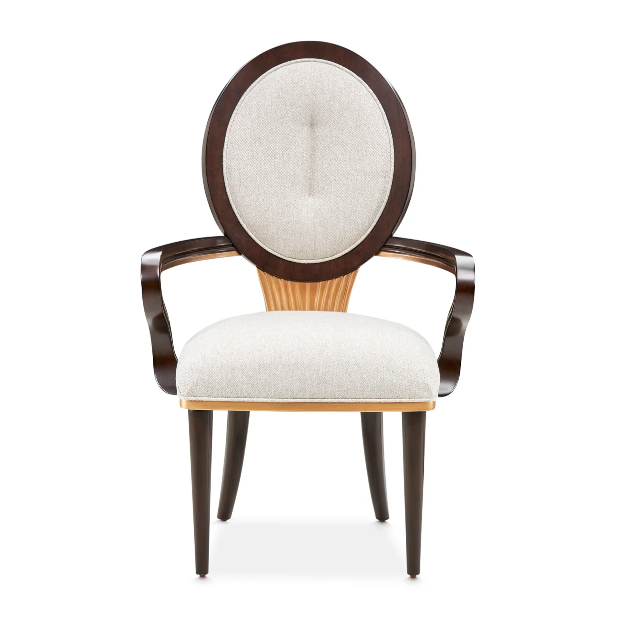 Michael Amini Camellia Field Caramel Arm Chair - Image 16