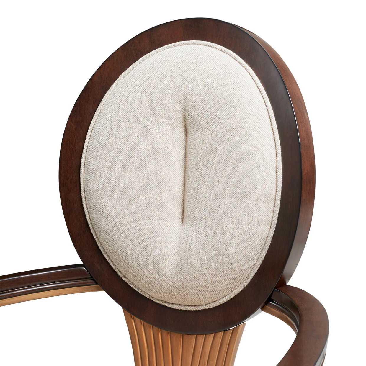 Michael Amini Camellia Field Caramel Arm Chair - Image 3