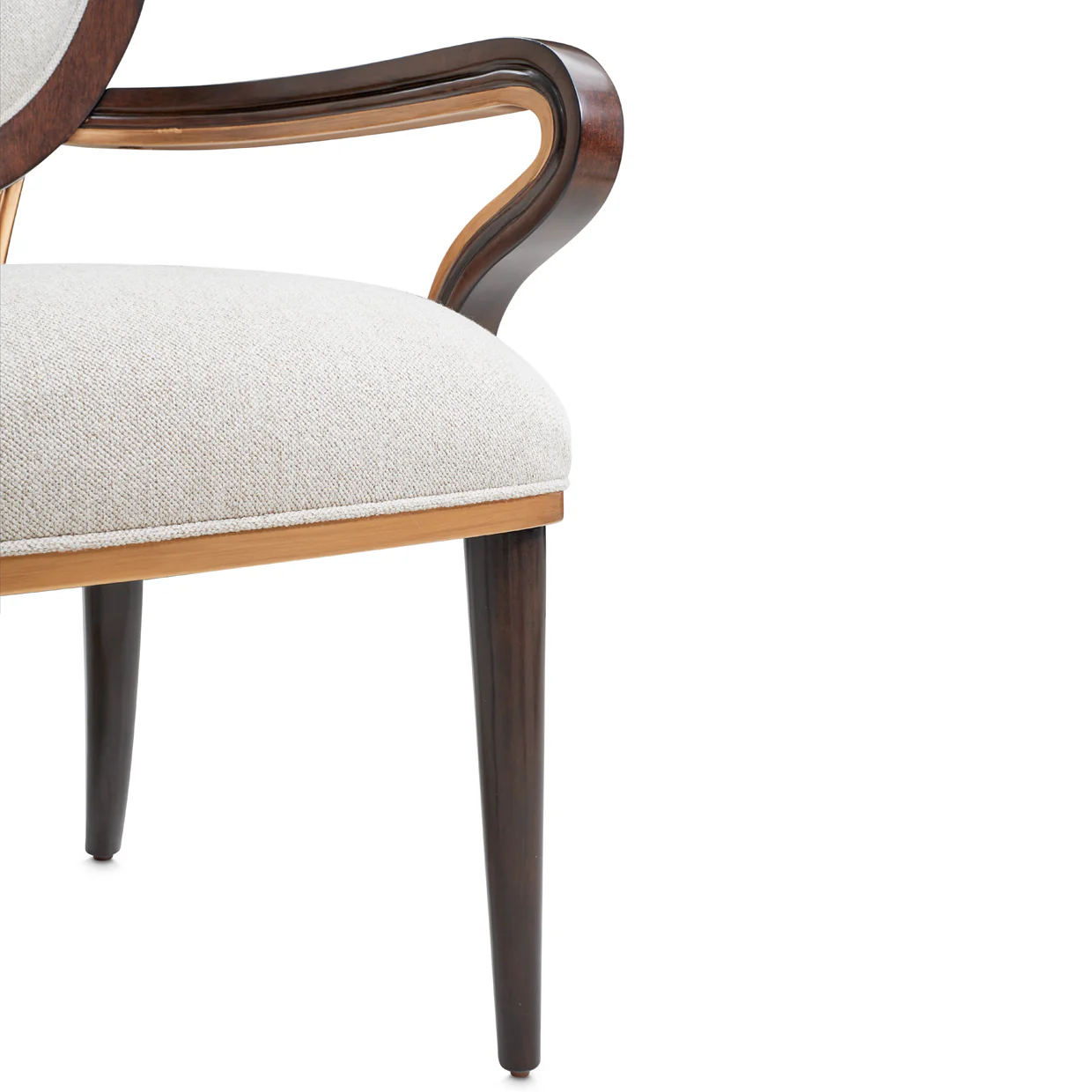 Michael Amini Camellia Field Caramel Arm Chair - Image 8
