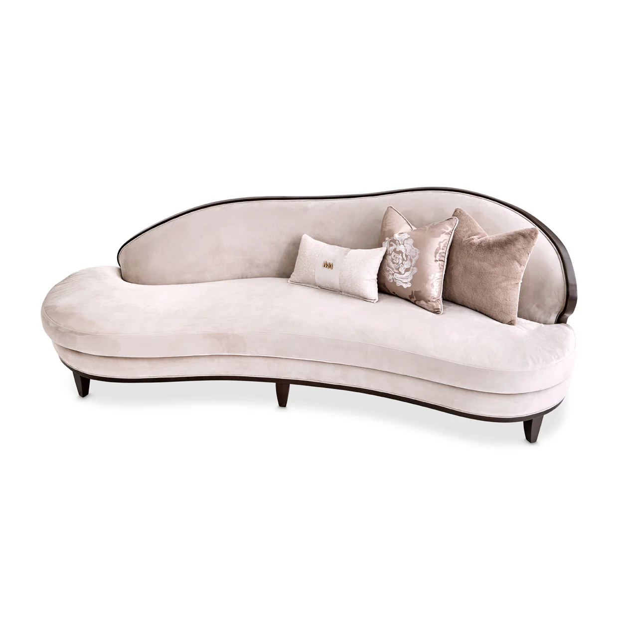 Michael Amini Camellia Field Caramel Asymmetrical Sofa Cornsilk Caramel - Image 11