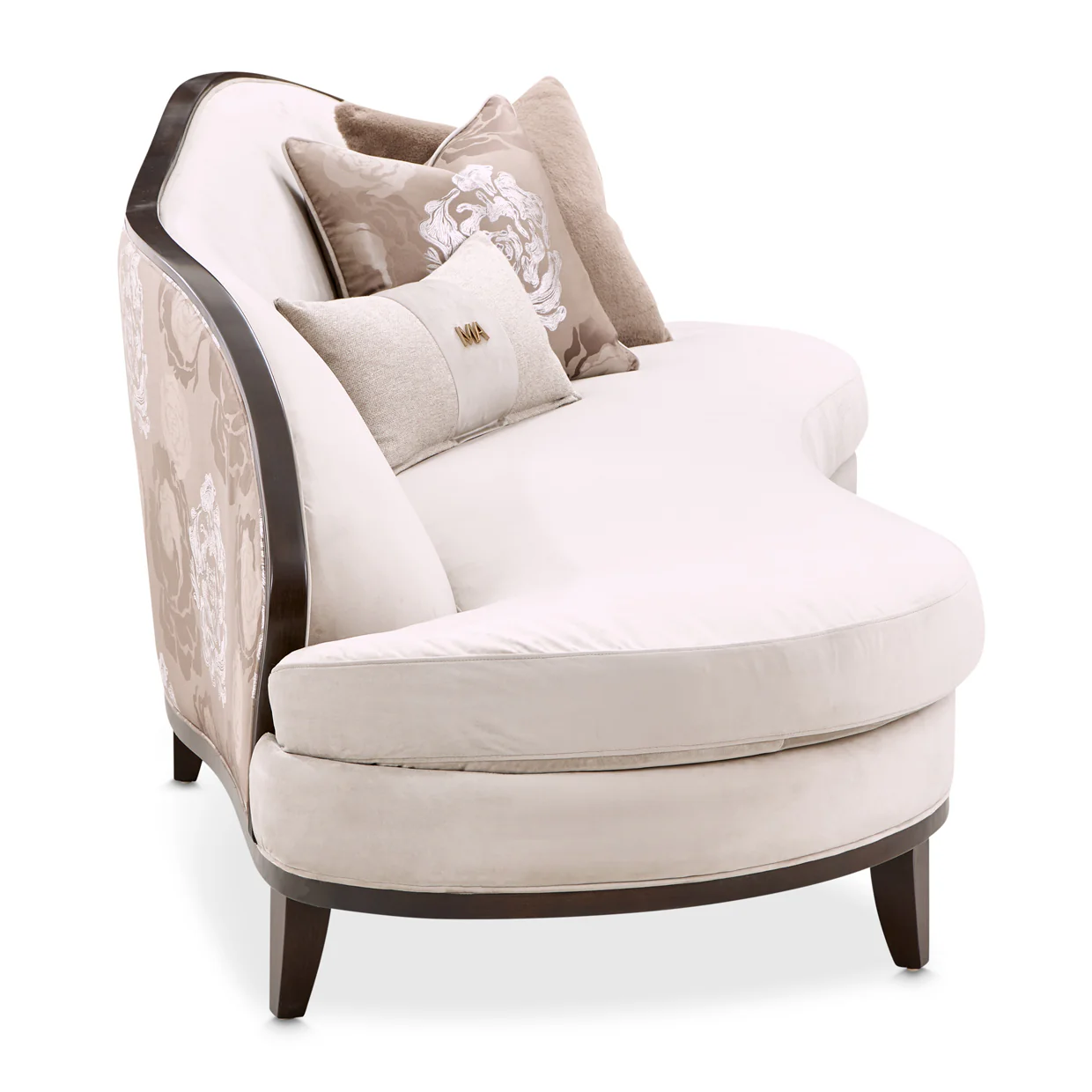 Michael Amini Camellia Field Caramel Asymmetrical Sofa Cornsilk Caramel - Image 16