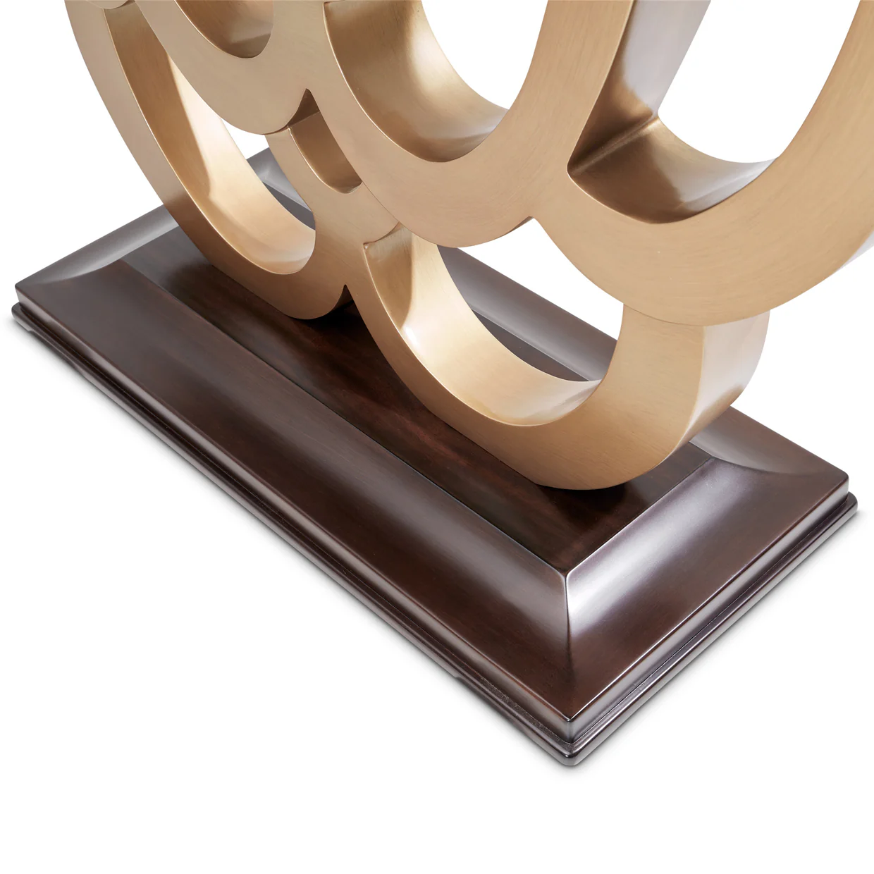 Michael Amini Camellia Field Caramel Console Table - Image 3
