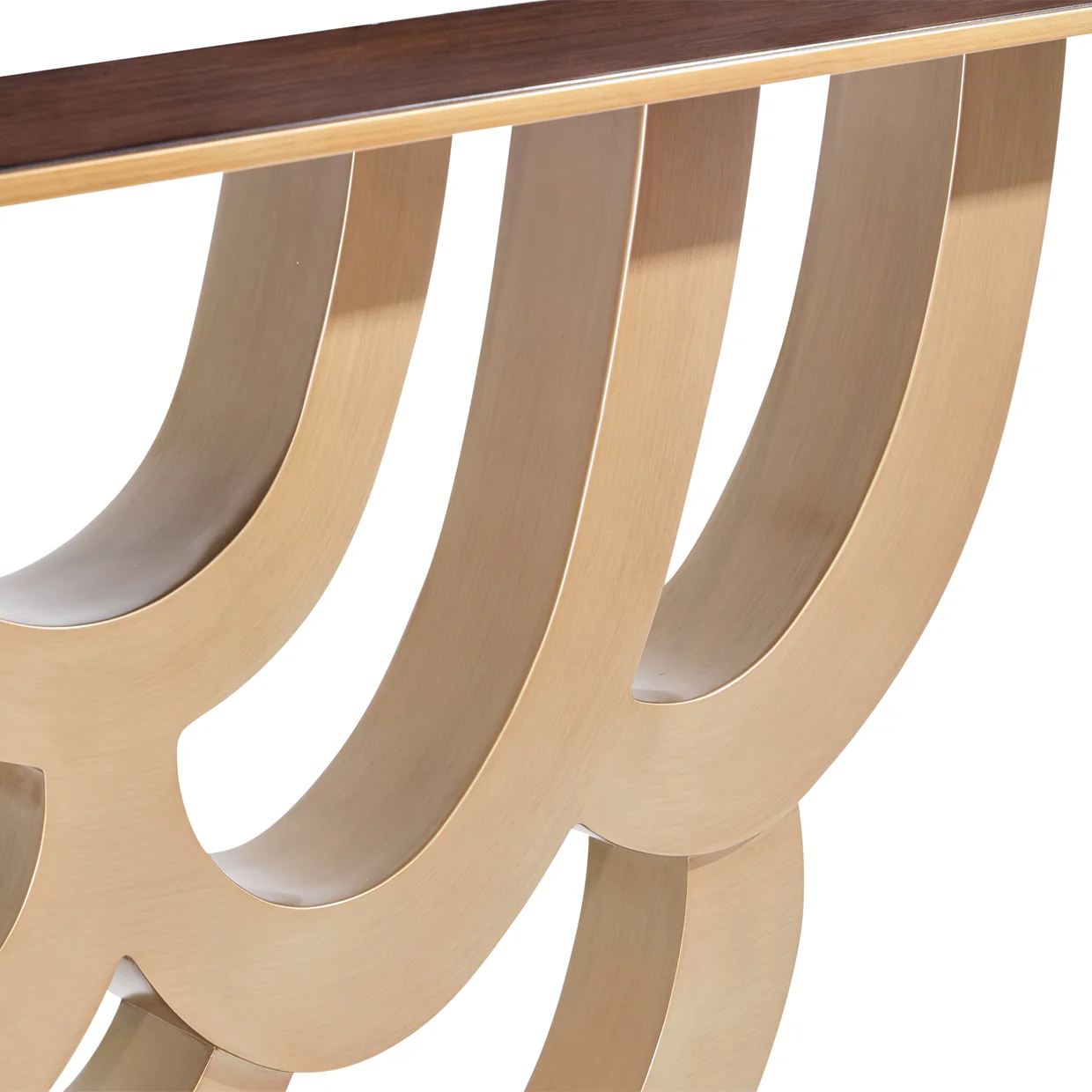 Michael Amini Camellia Field Caramel Console Table - Image 4