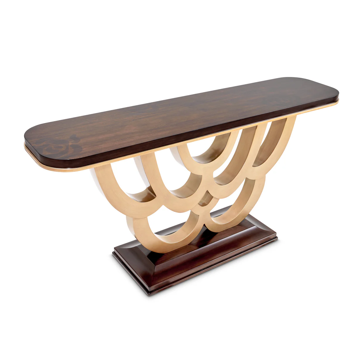 Michael Amini Camellia Field Caramel Console Table - Image 8