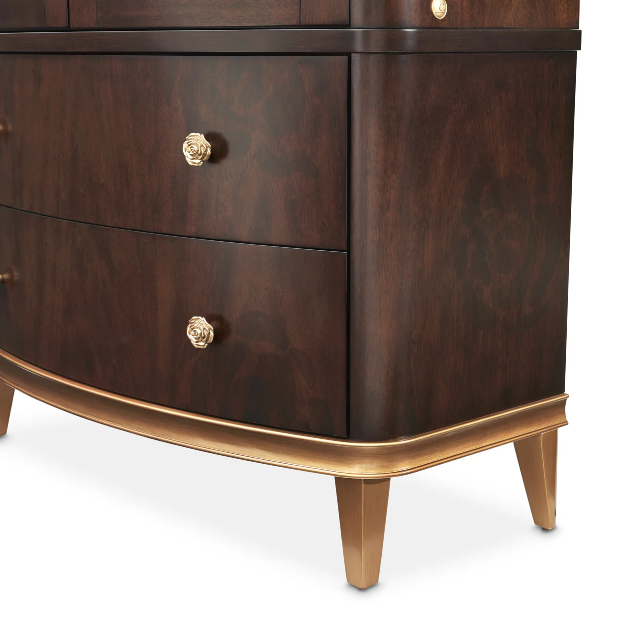 Michael Amini Camellia Field Caramel Display Cabinet - Image 5