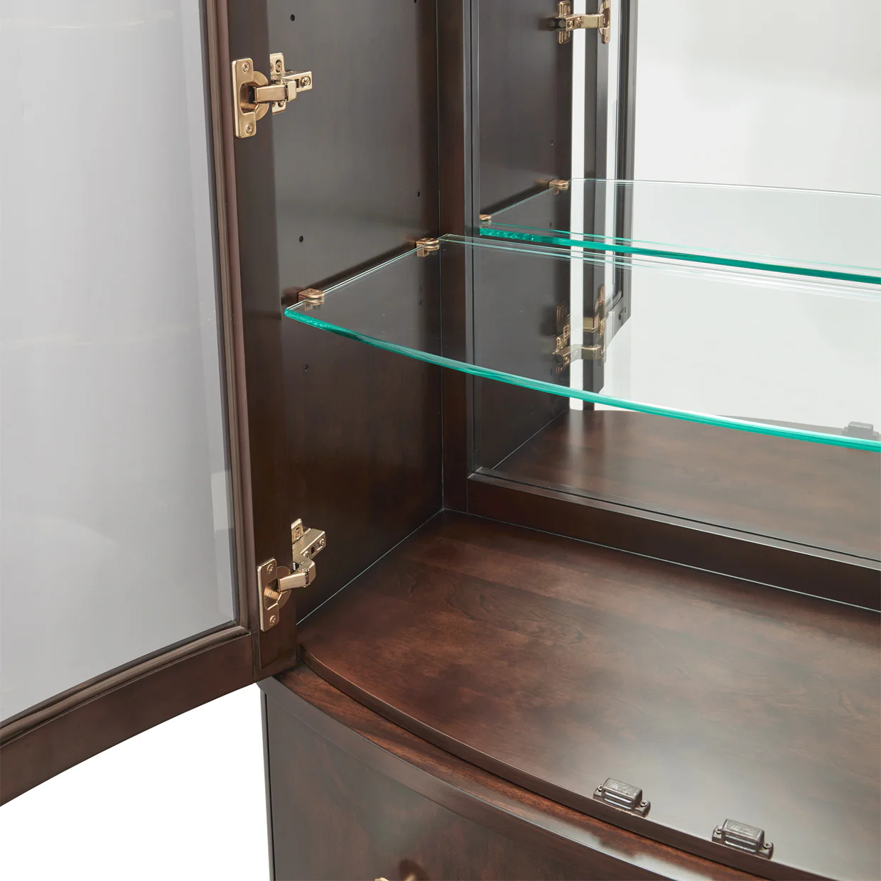 Michael Amini Camellia Field Caramel Display Cabinet - Image 8