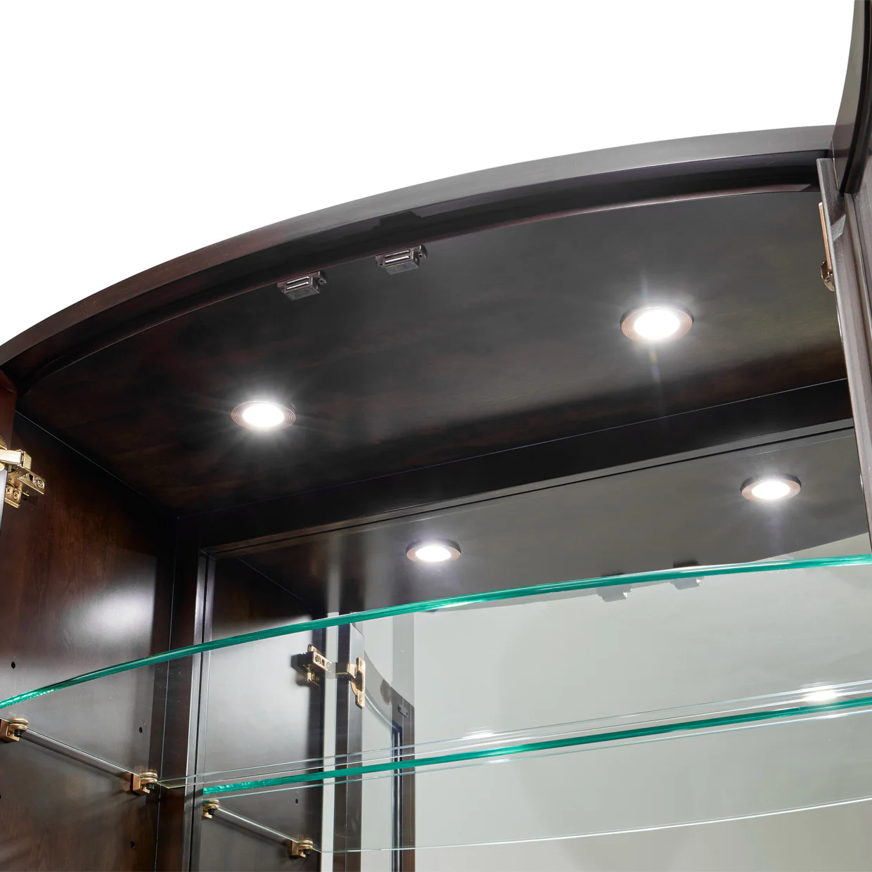 Michael Amini Camellia Field Caramel Display Cabinet - Image 9