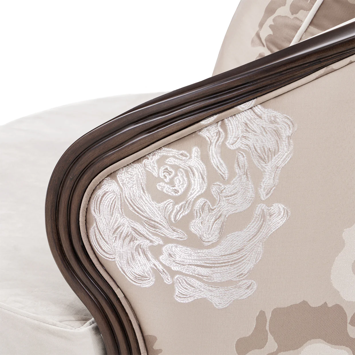 Michael Amini Camellia Field Caramel Matching Chair Cornsilk Caramel - Image 3