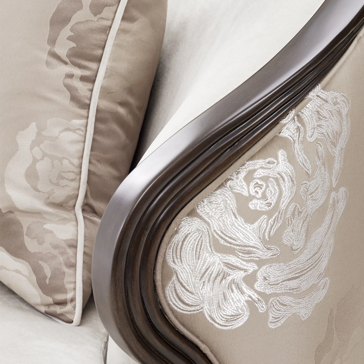 Michael Amini Camellia Field Caramel Matching Chair Cornsilk Caramel - Image 4