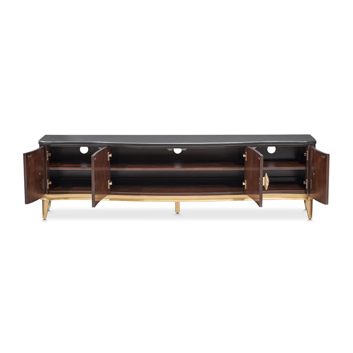 Michael Amini Camellia Field Caramel Media Cabinet - Image 11