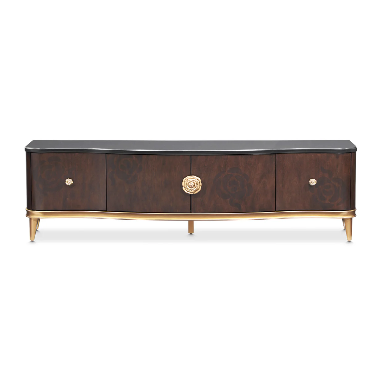 Michael Amini Camellia Field Caramel Media Cabinet - Image 13