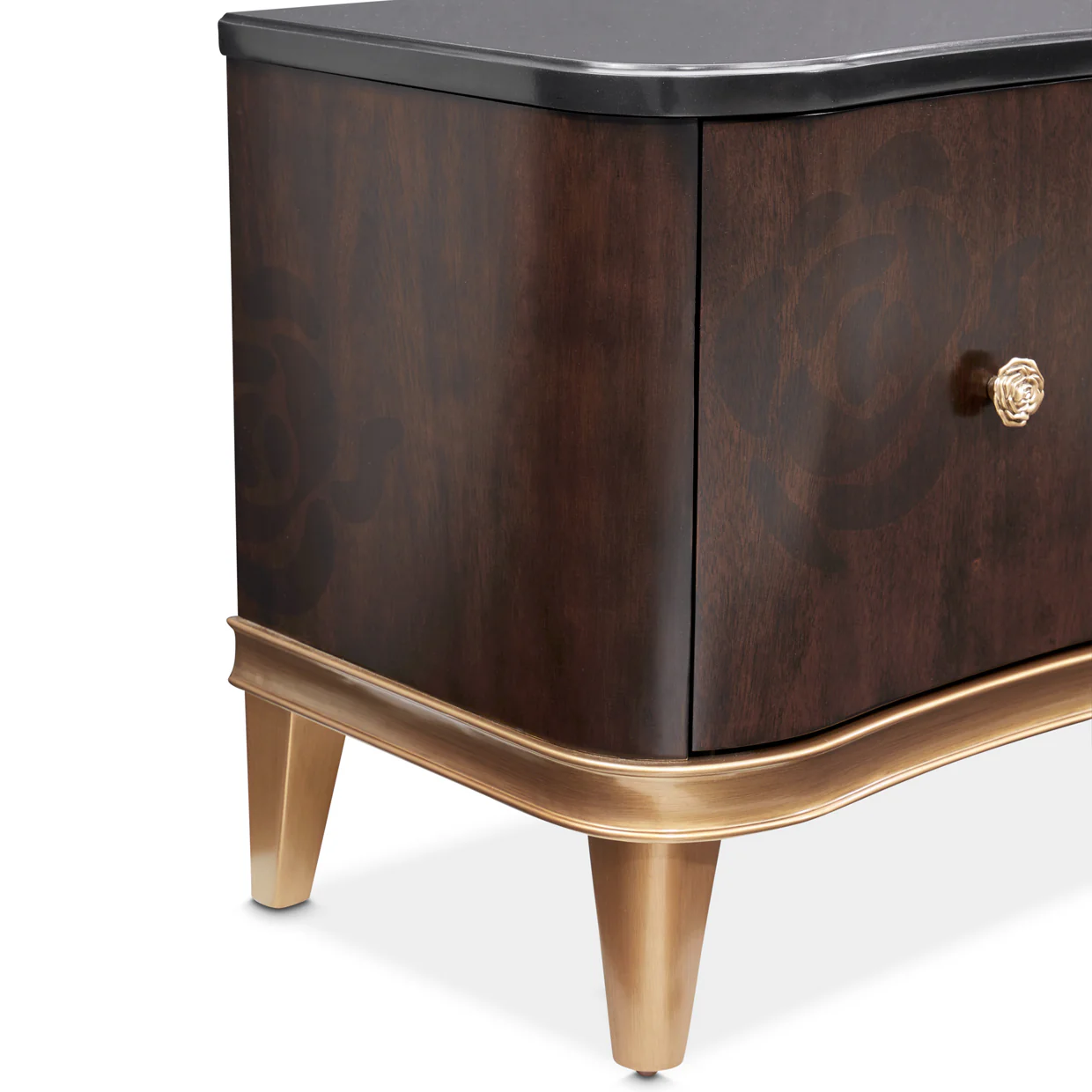 Michael Amini Camellia Field Caramel Media Cabinet - Image 3