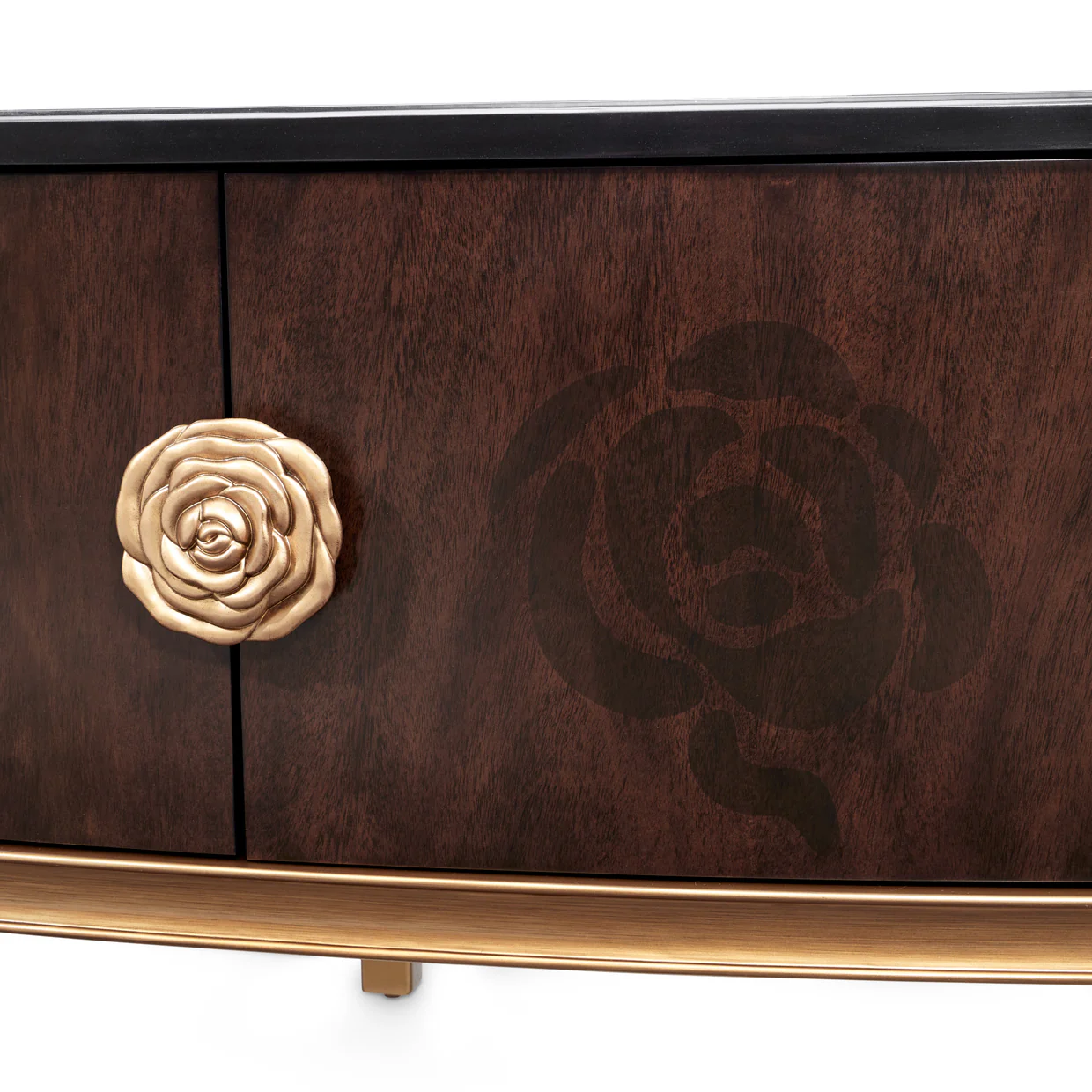 Michael Amini Camellia Field Caramel Media Cabinet - Image 5