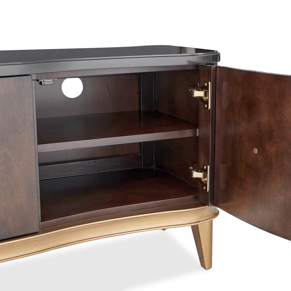 Michael Amini Camellia Field Caramel Media Cabinet - Image 8
