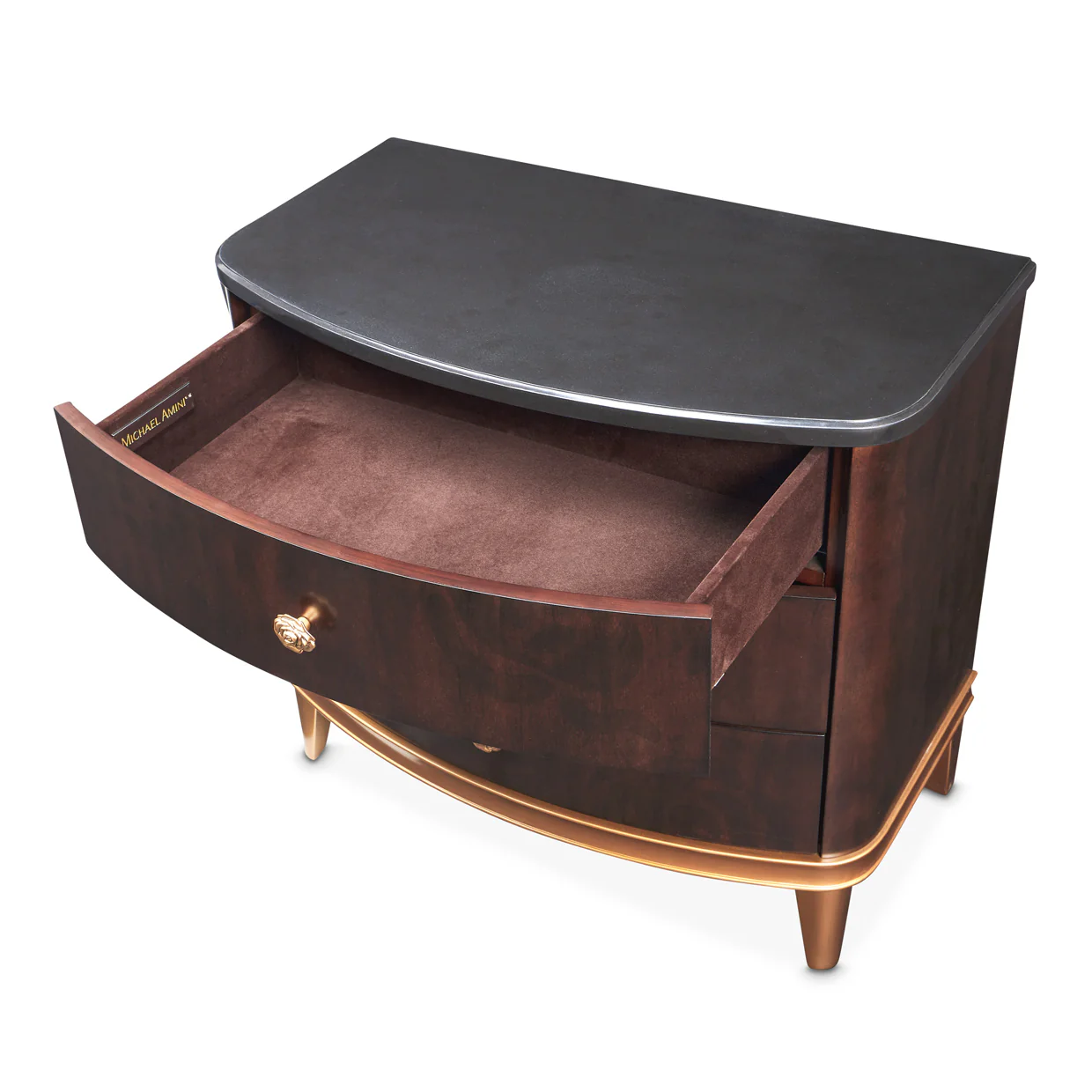 Michael Amini Camellia Field Caramel Nightstand - Image 10