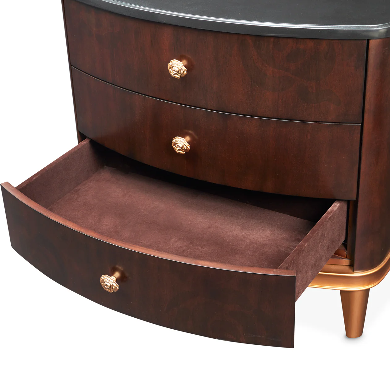 Michael Amini Camellia Field Caramel Nightstand - Image 8
