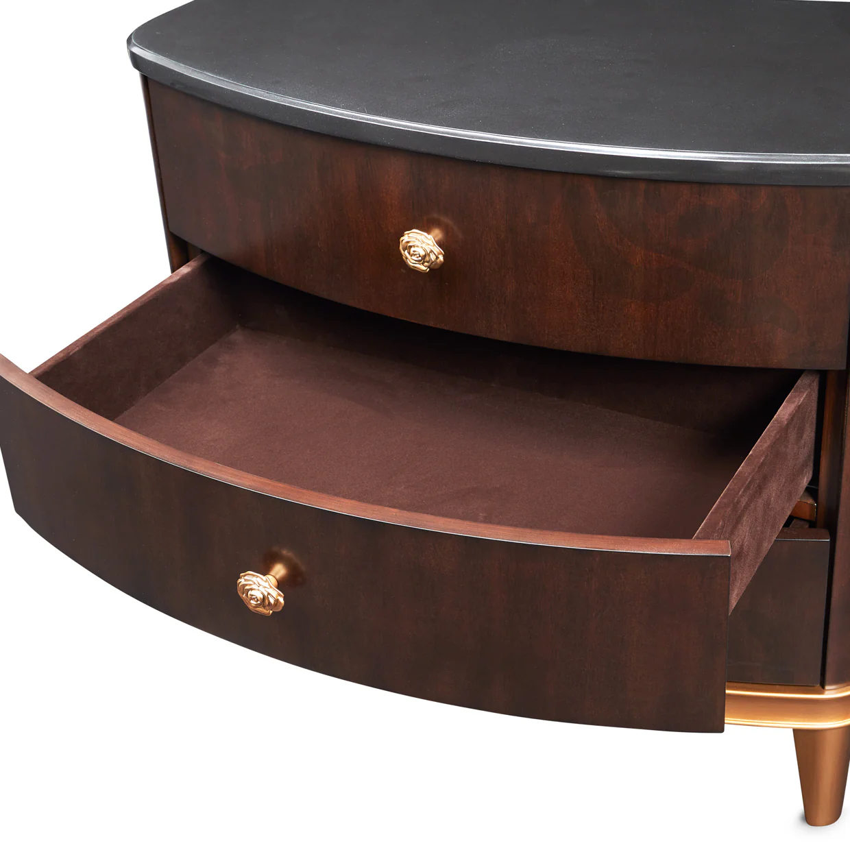 Michael Amini Camellia Field Caramel Nightstand - Image 9