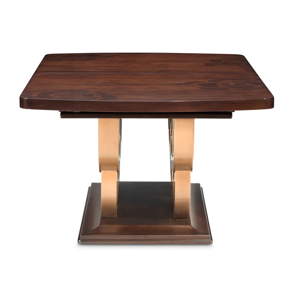 Michael Amini Camellia Field Caramel Pedestal Dining Table - Image 4