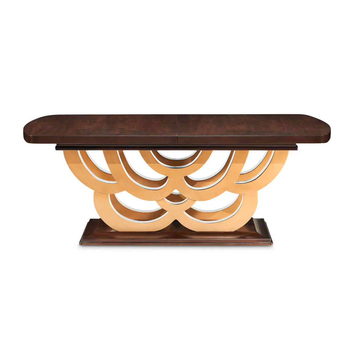 Michael Amini Camellia Field Caramel Pedestal Dining Table - Image 5
