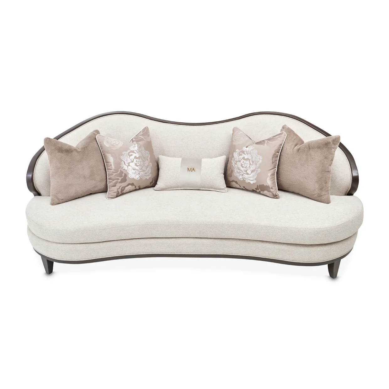 Michael Amini Camellia Field Caramel Sofa Cornsilk Caramel - Image 13
