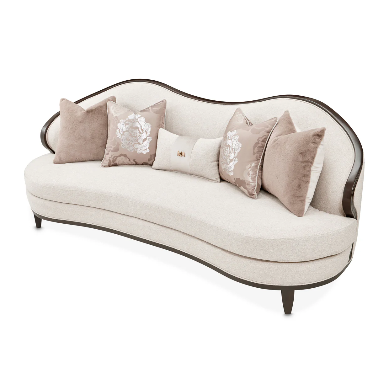 Michael Amini Camellia Field Caramel Sofa Cornsilk Caramel - Image 14