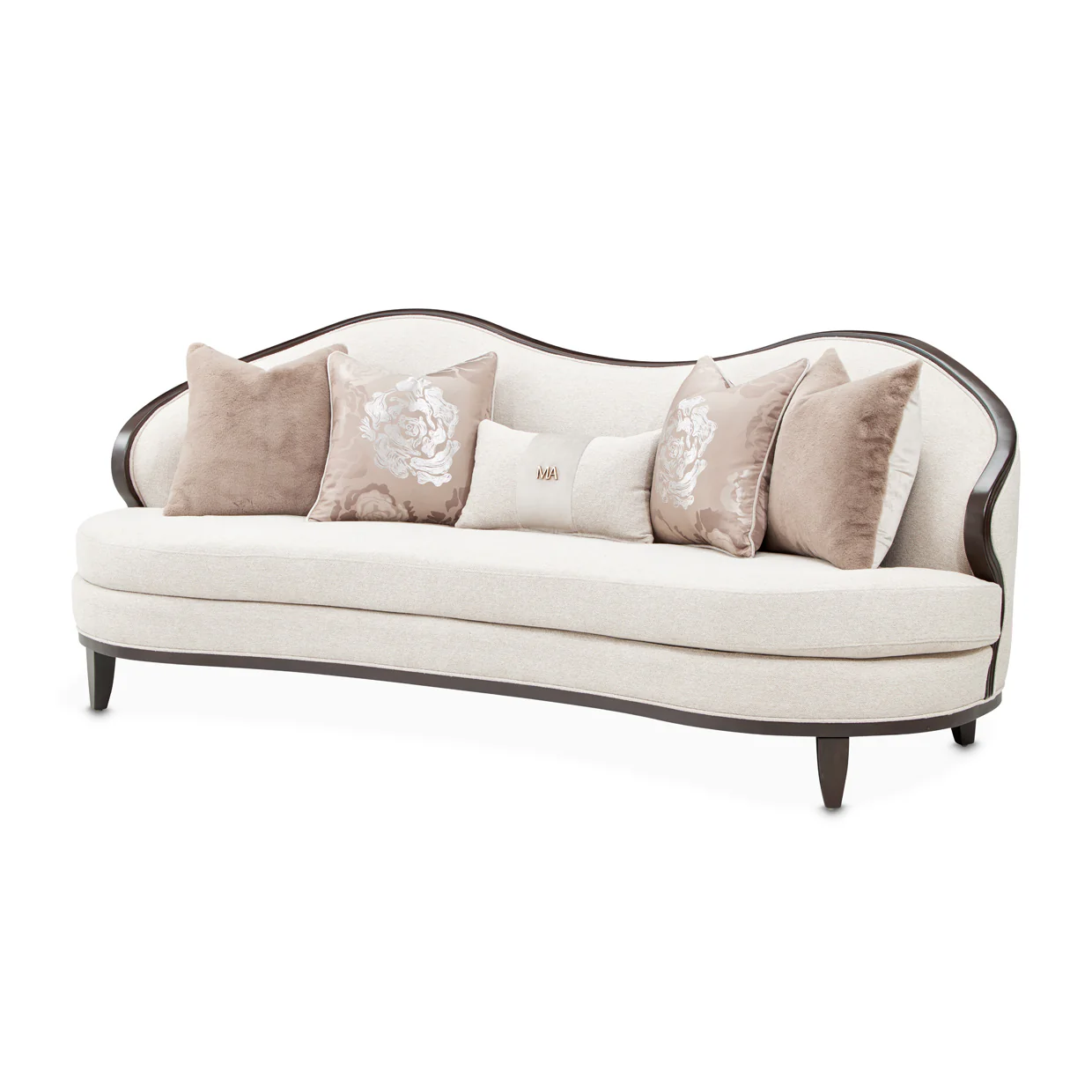 Michael Amini Camellia Field Caramel Sofa Cornsilk Caramel - Image 3