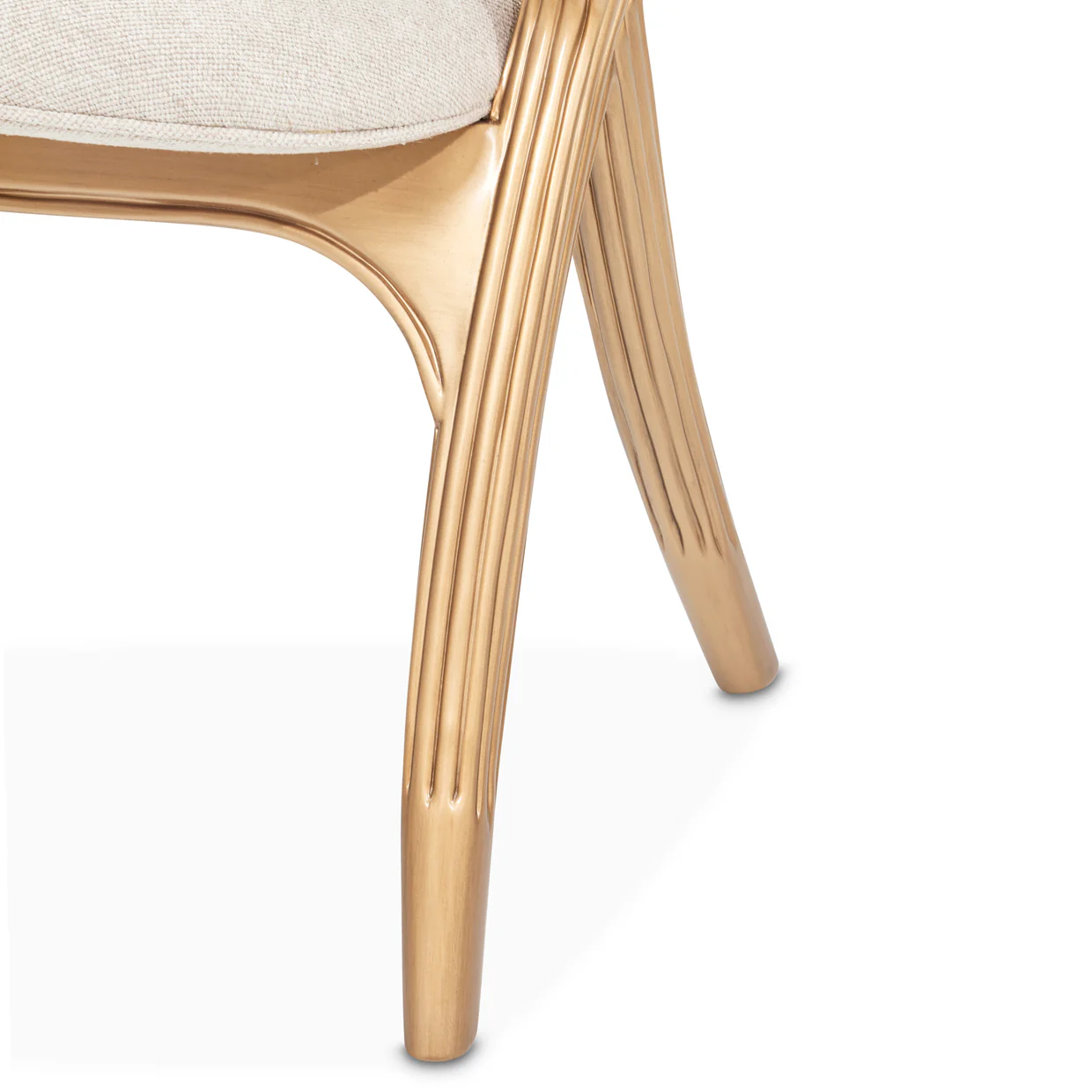 Michael Amini Camellia Field Caramel Vanity Chair - Image 2