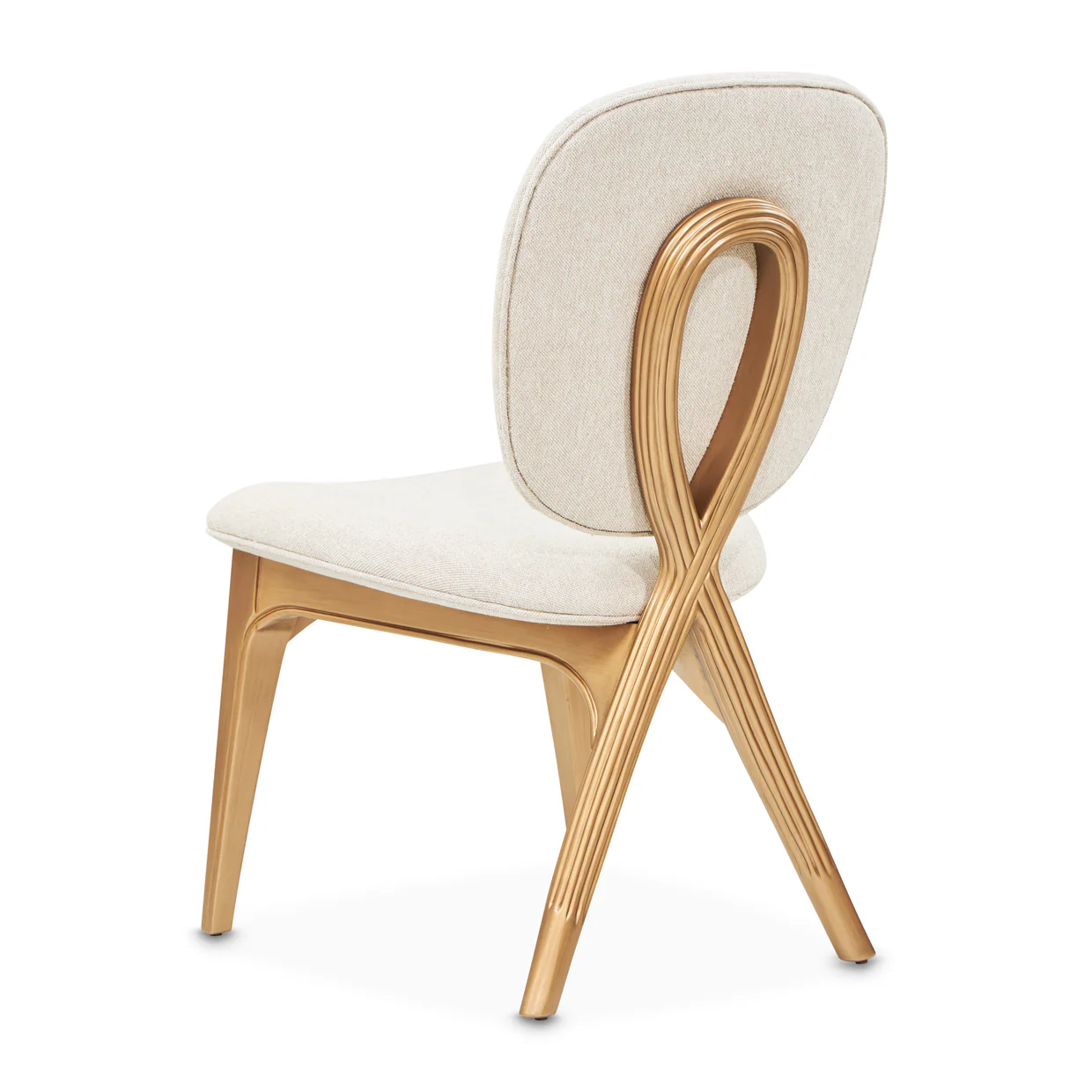 Michael Amini Camellia Field Caramel Vanity Chair - Image 7