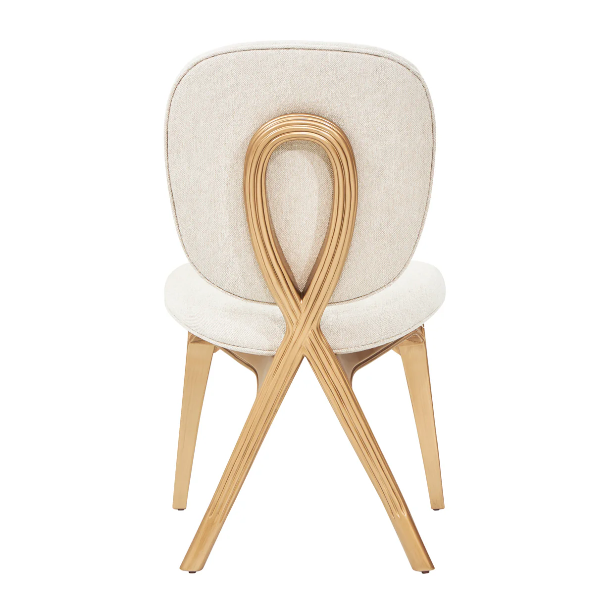 Michael Amini Camellia Field Caramel Vanity Chair - Image 8